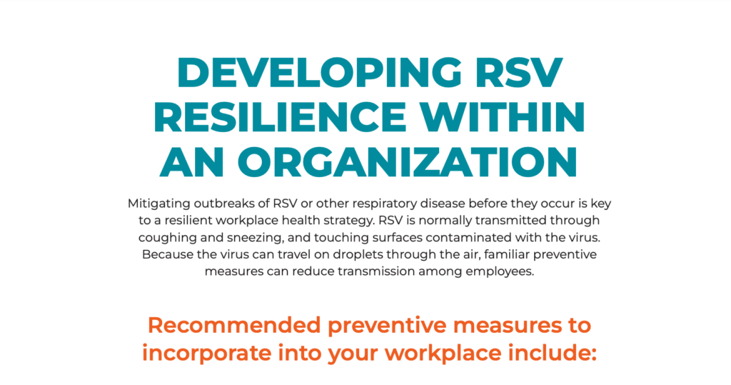 Developing RSV Resilience Within an Organization
